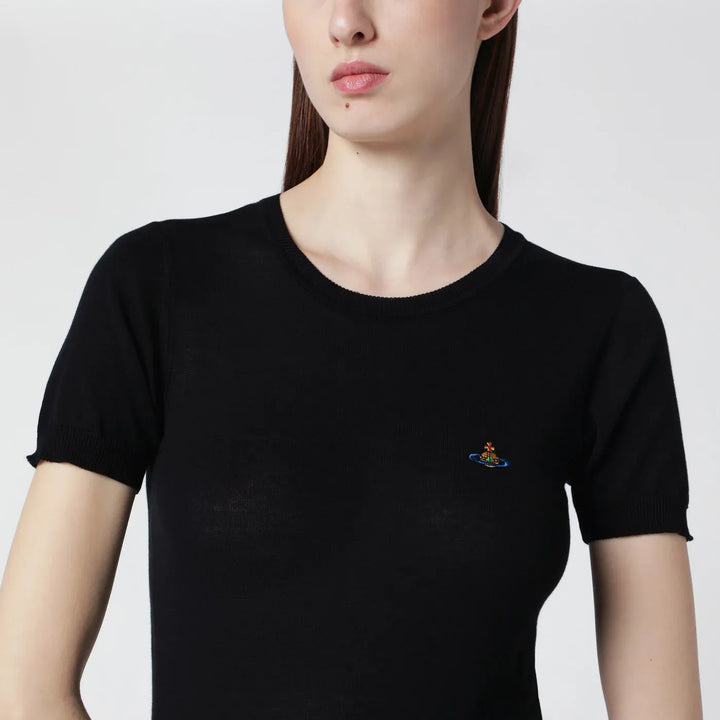 Vivienne Westwood - Bea black cotton top Brand Apparel &amp; Accessories > Clothing > Shirts &amp; Tops S