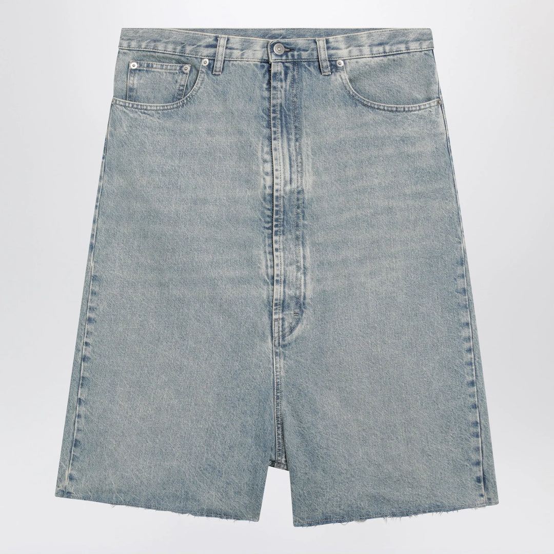 Maison Margiela - Low-crotch denim bermuda shorts in ice blue Brand Apparel &amp; Accessories > Clothing > Shorts 31