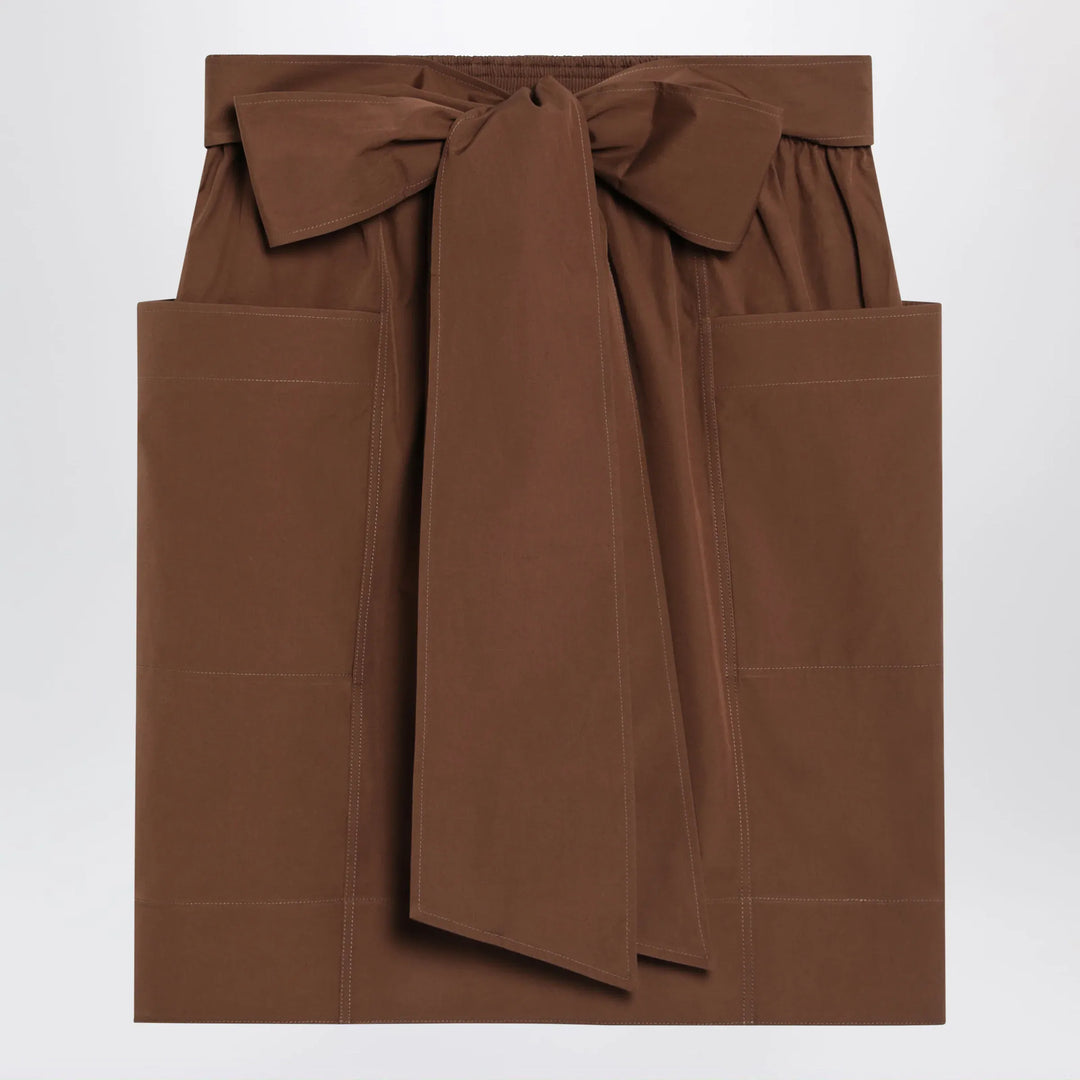 Chloé - Brown skirt with oversized bow Brand Apparel &amp; Accessories > Clothing > Skirts 34  FR