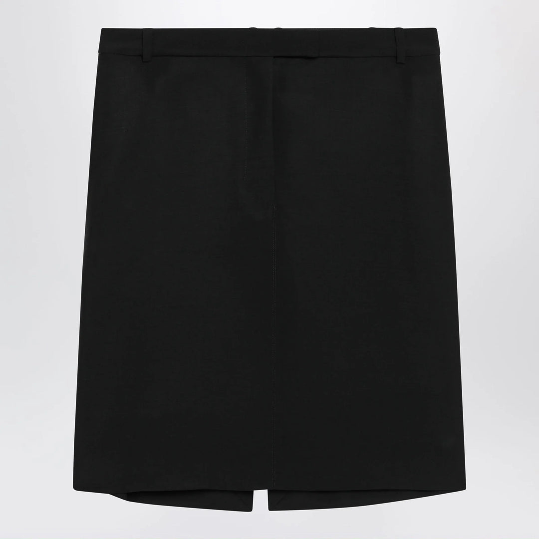 Ferragamo - Black wool and mohair skirt Brand Apparel &amp; Accessories > Clothing > Skirts 40  IT