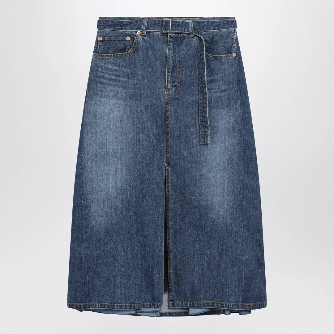 Sacai - Denim skirt in blue cotton Brand Apparel &amp; Accessories > Clothing > Skirts 2