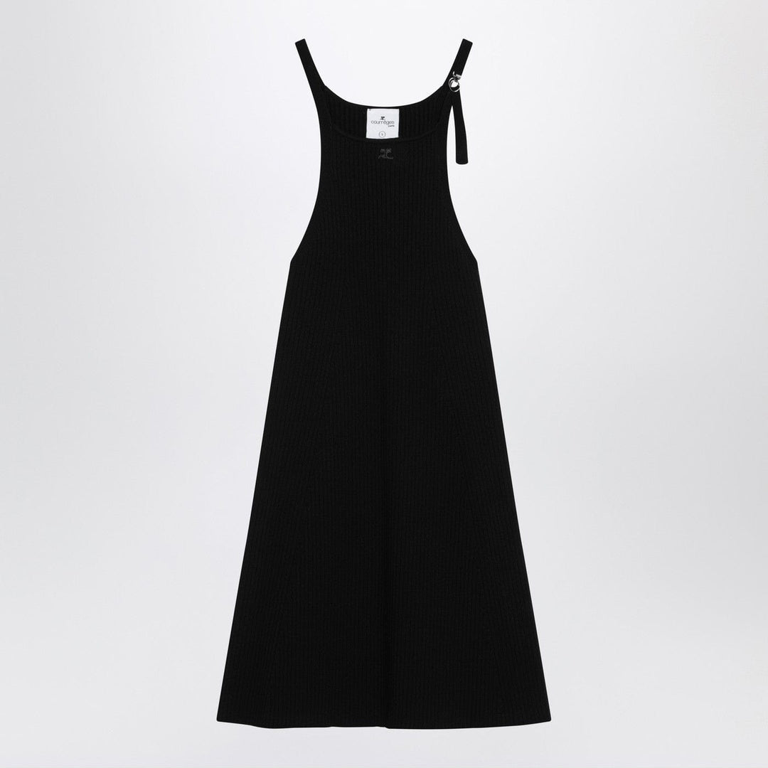 Apparel & Accessories S Courrèges - Black ribbed mini dress Brand