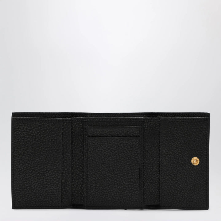 Dolce&amp;Gabbana - Black Dauphine Calf Leather Wallet Brand Apparel &amp; Accessories U