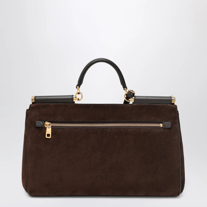Dolce&amp;Gabbana - Brown suede leather bag My Sicily Brand Apparel &amp; Accessories U