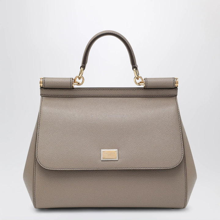 Dolce&amp;Gabbana - Large mud colour Sicily Hand Bag Brand Apparel &amp; Accessories