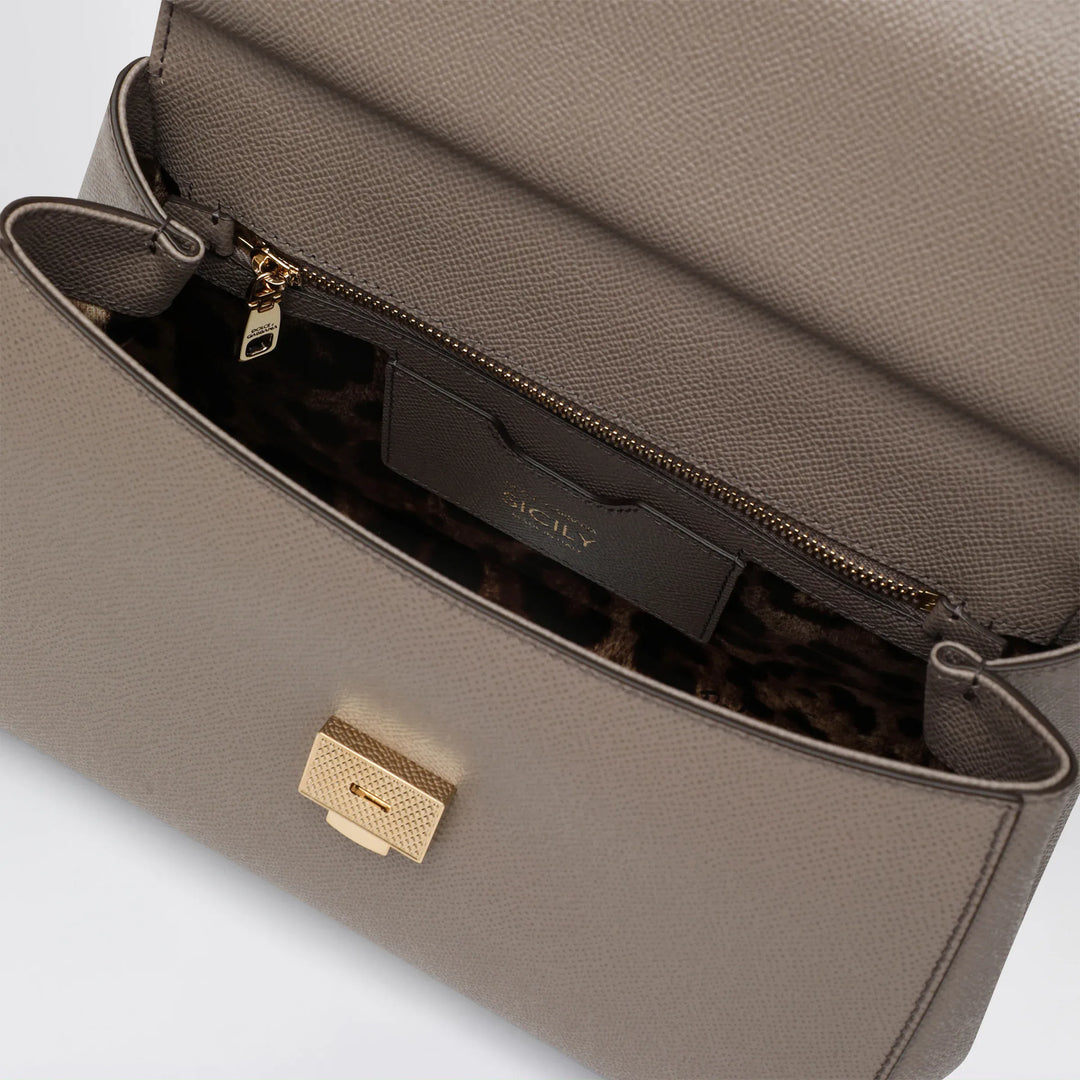 Dolce&amp;Gabbana - Large mud colour Sicily Hand Bag Brand Apparel &amp; Accessories TU