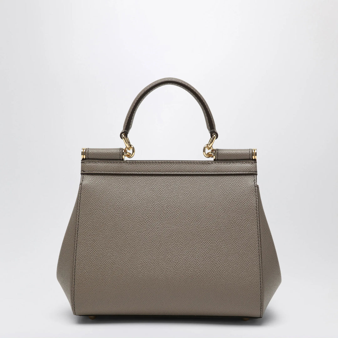 Dolce&amp;Gabbana - Medium Sicily handbag in light mud colour Brand Apparel &amp; Accessories TU
