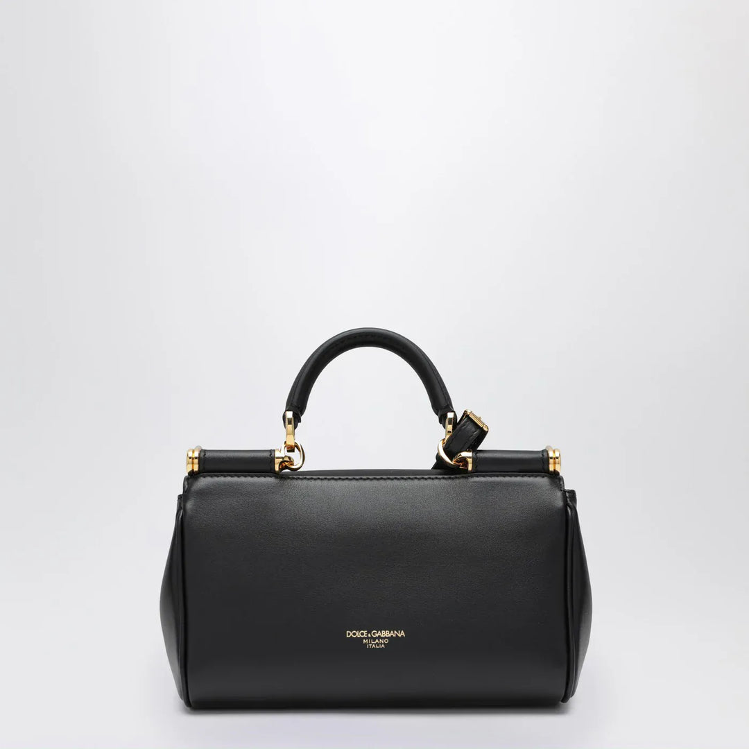 Dolce&amp;Gabbana - Mini My Sicily handbag in black leather Brand Apparel &amp; Accessories TU