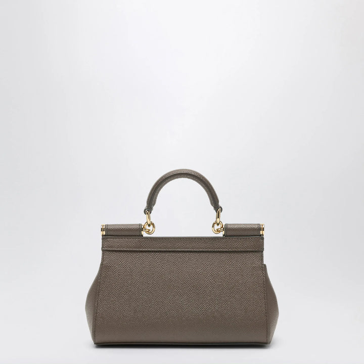 Dolce&amp;Gabbana - Small Sicily handbag in mud brown Brand Apparel &amp; Accessories TU