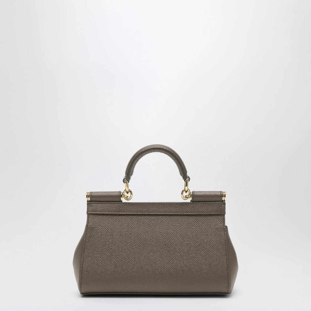 Dolce&amp;Gabbana - Small Sicily handbag in mud brown Brand Apparel &amp; Accessories TU