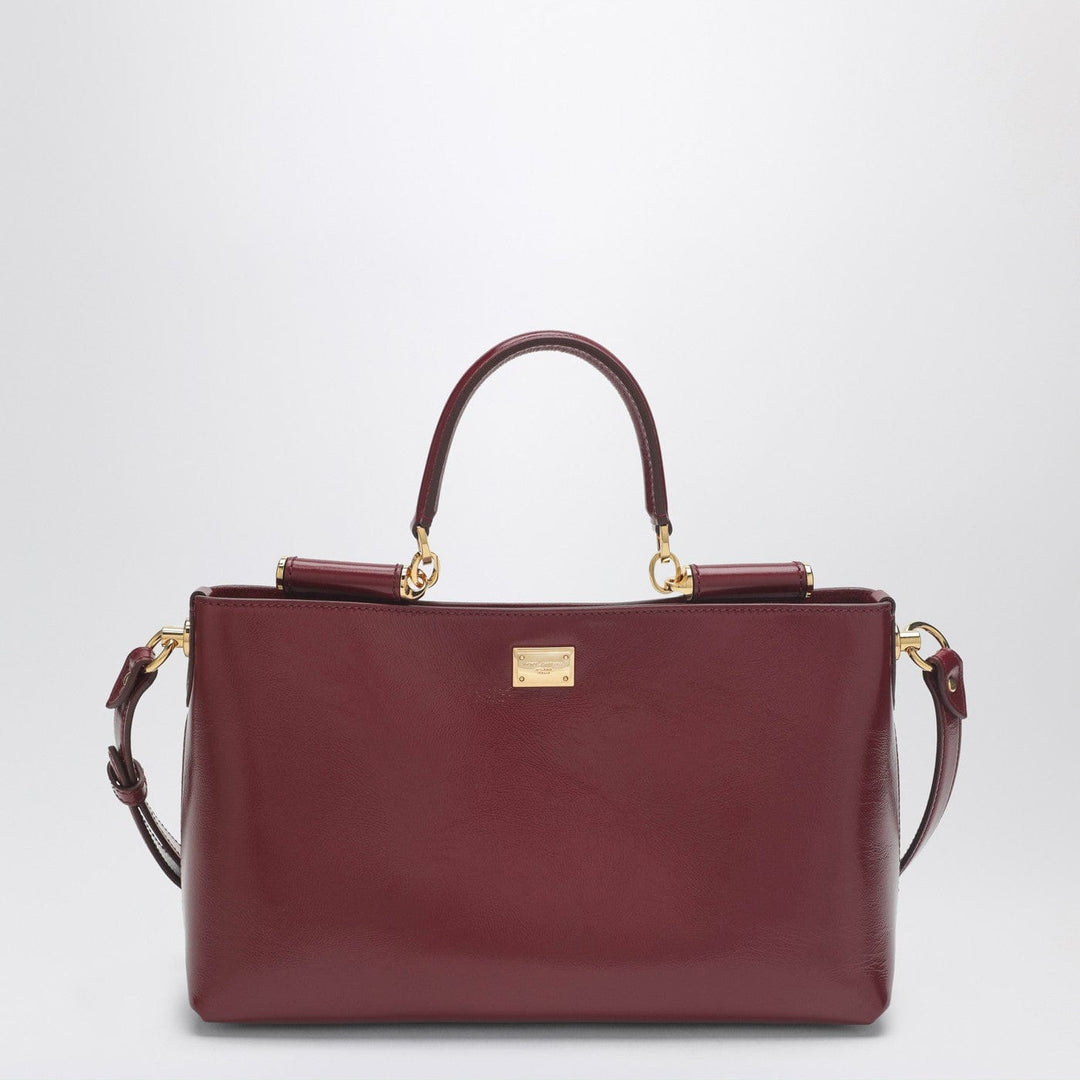 Apparel &amp; Accessories TU Dolce&amp;Gabbana - Vittoria handbag in dark red leather Brand