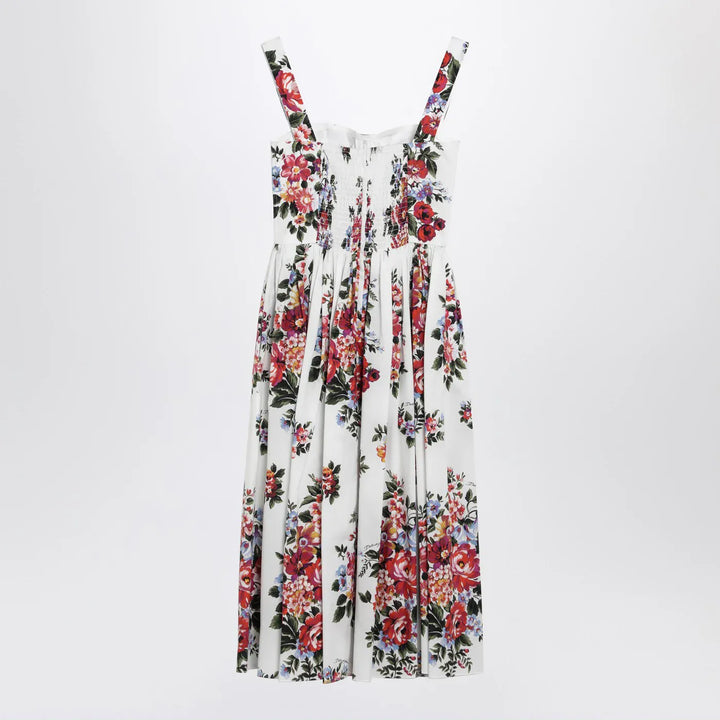 Dolce&amp;Gabbana - White dress with floral print Brand Apparel &amp; Accessories