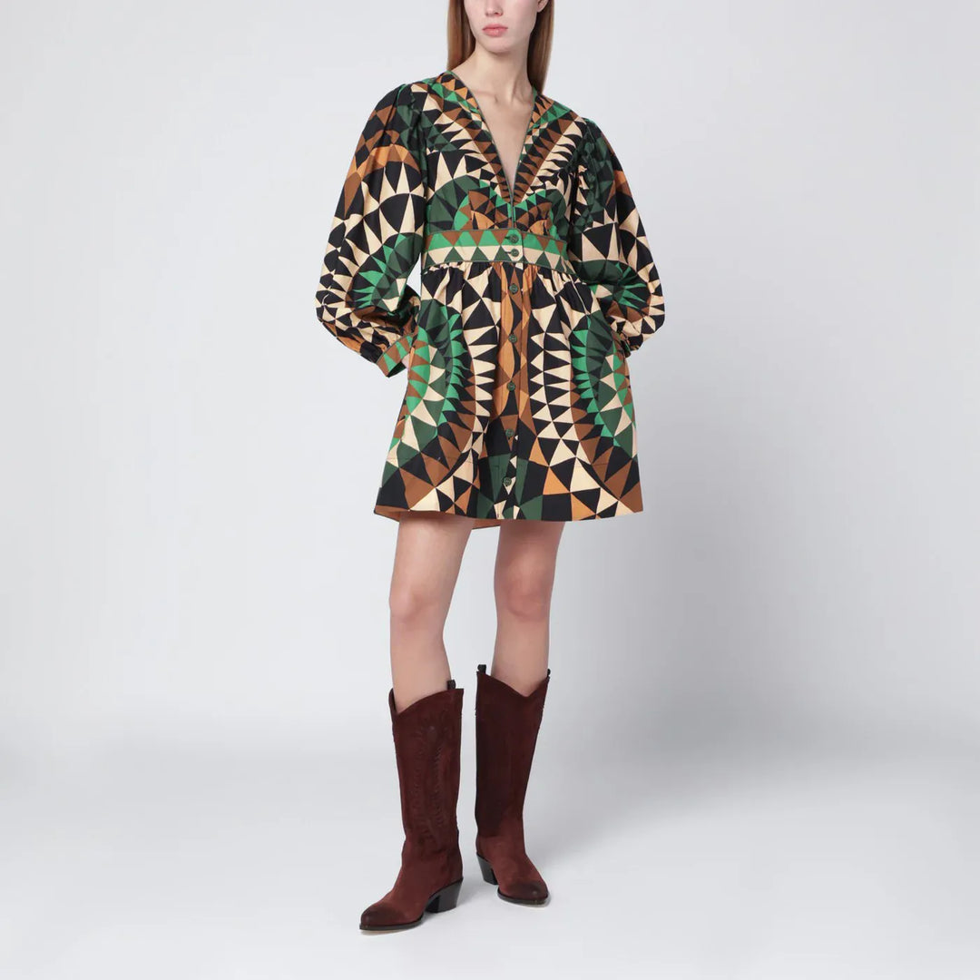 FARM Rio - Green Heart Deco mini dress Brand Apparel &amp; Accessories XS