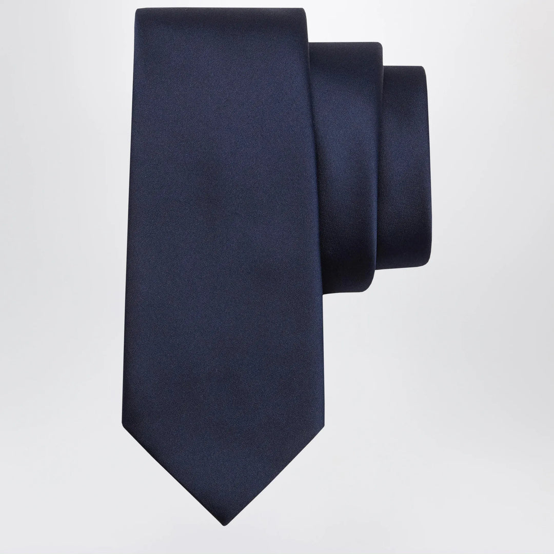 Ferragamo - Midnight Blue Silk Tie Brand Apparel &amp; Accessories U