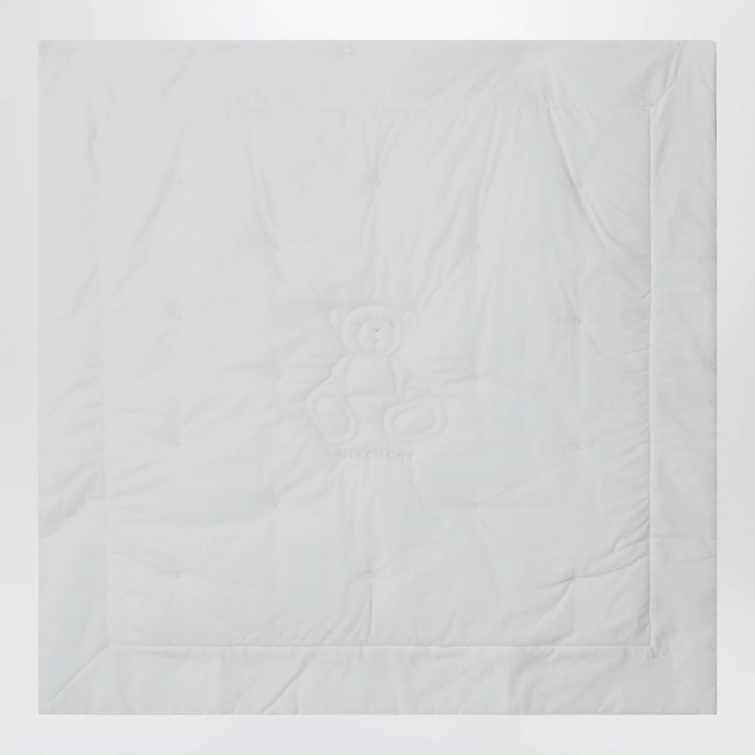 Givenchy - White blanket with teddy bear embroidery Brand Apparel &amp; Accessories TU