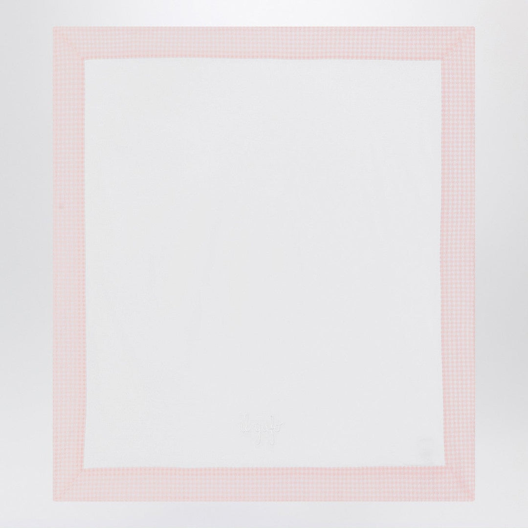 Apparel &amp; Accessories TU Il Gufo - White cover with pink seersucker border Brand