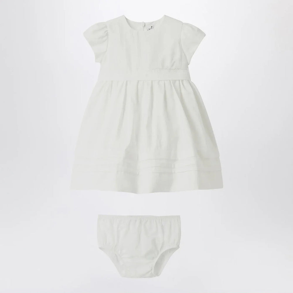 Il Gufo - White dress with culotte in viscose poplin Brand Apparel & Accessories 2A