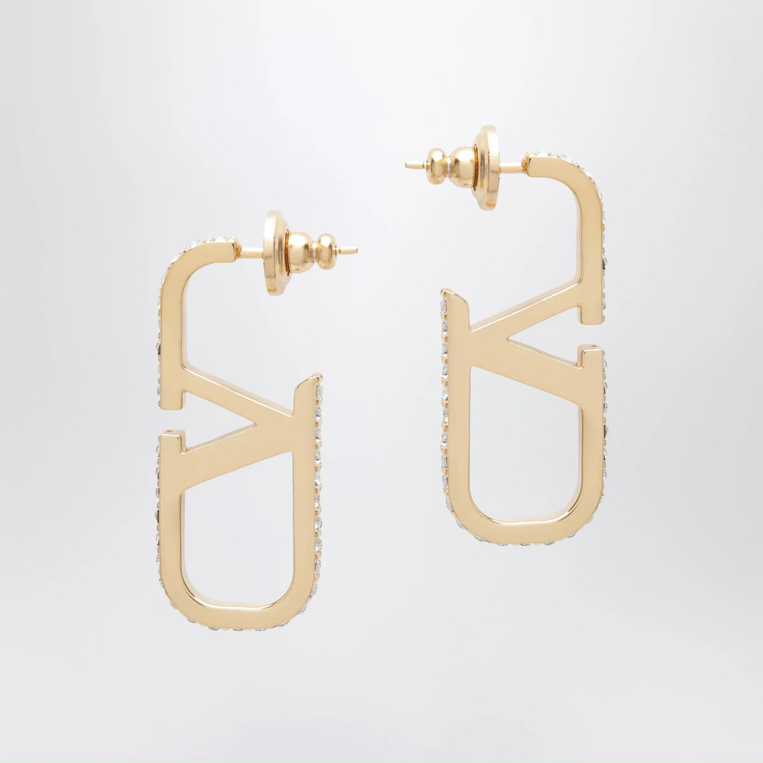 Valentino Garavani - Gold-tone VLogo Signature earrings with Swarovski crystals Brand Apparel &amp; Accessories > Jewelry