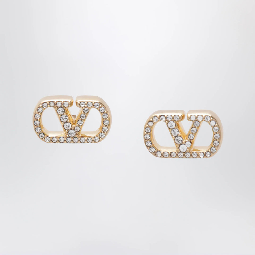 Valentino Garavani - Gold-tone VLogo Signature earrings with Swarovski crystals Brand Apparel &amp; Accessories > Jewelry TU