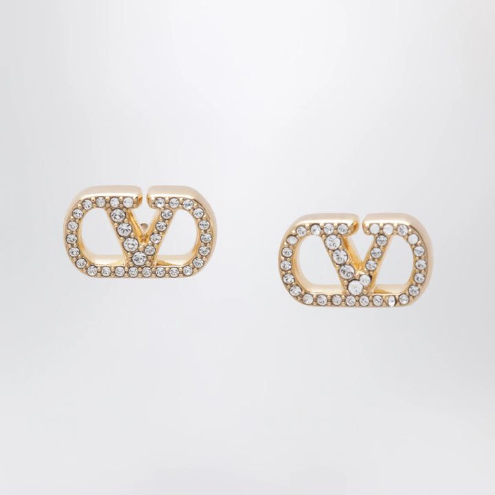 Valentino Garavani - Gold-tone VLogo Signature earrings with Swarovski crystals Brand Apparel &amp; Accessories > Jewelry TU