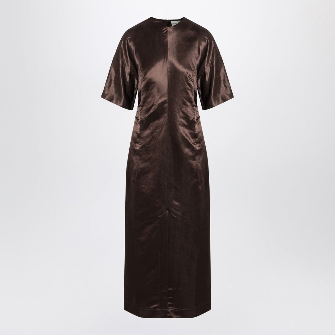 Apparel & Accessories LouLou De Saison - Long brown dress in linen and silk Brand