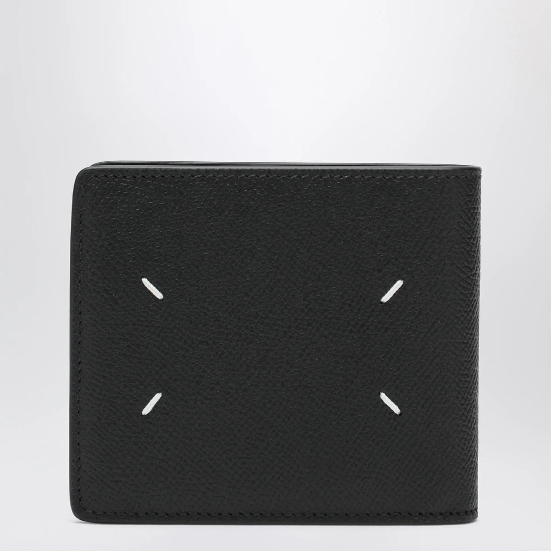 Maison Margiela - Black Four Stitches Bi-Fold Wallet Brand Apparel &amp; Accessories U