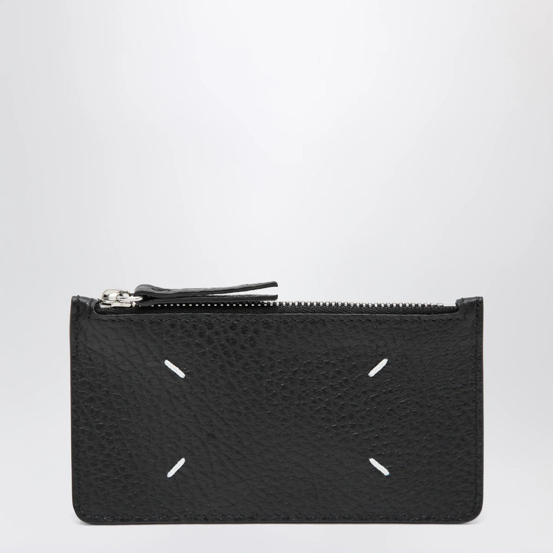 Maison Margiela - Black Four Stitches Zip Cardholder Brand Apparel &amp; Accessories TU