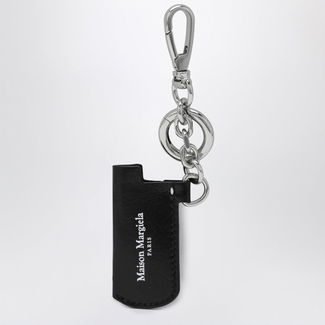 Apparel &amp; Accessories TU Maison Margiela - Black leather key holder with logo Brand