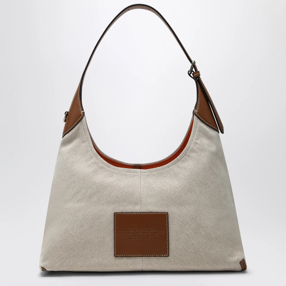Marc Jacobs - Sack Bag bucket bag in canvas and leather beige/argan Brand Apparel & Accessories TU