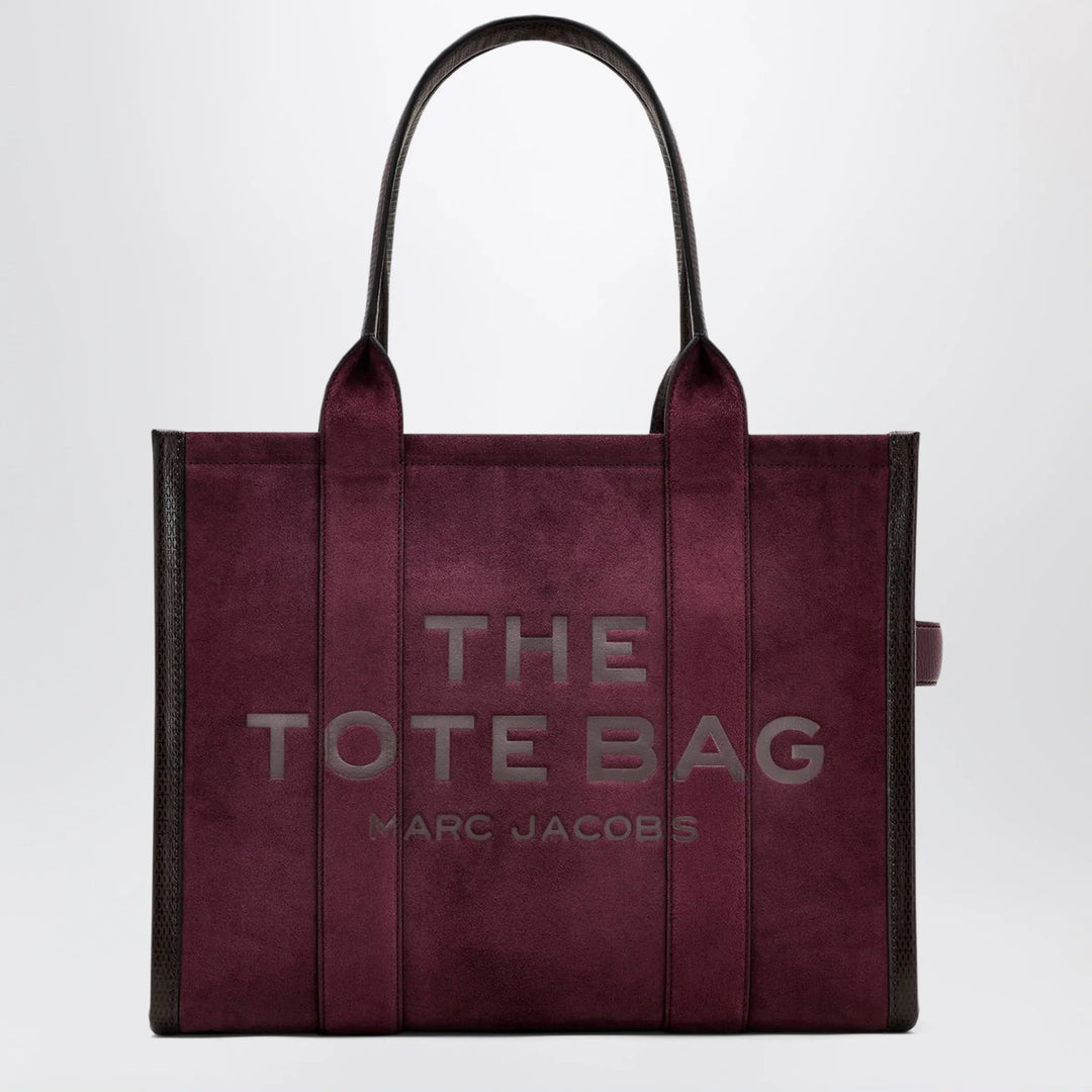 Marc Jacobs - The Large Tote Bag in suede Dark Plum Brand Apparel & Accessories TU