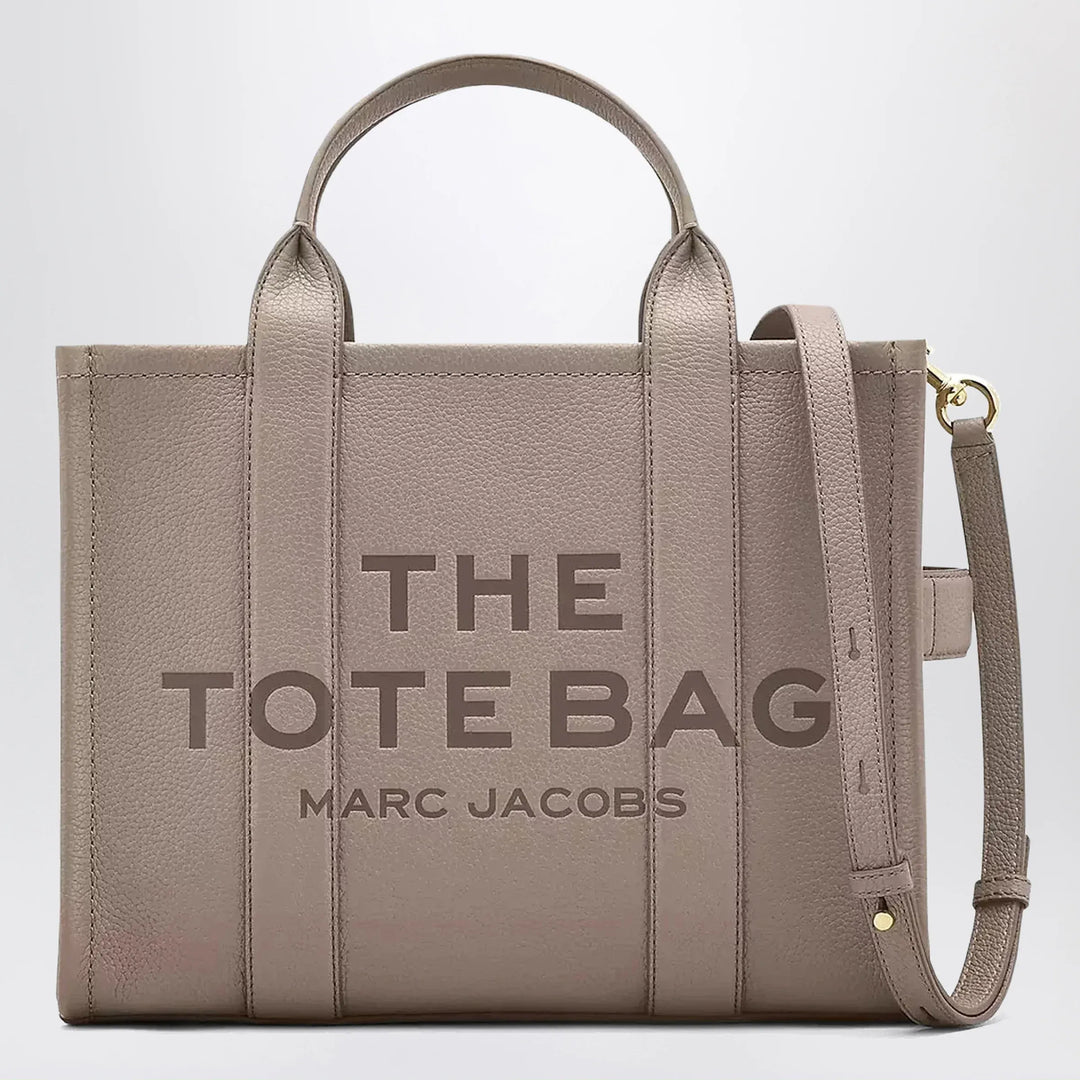 Marc Jacobs - The Medium Tote Bag Cement in leather Brand Apparel &amp; Accessories TU