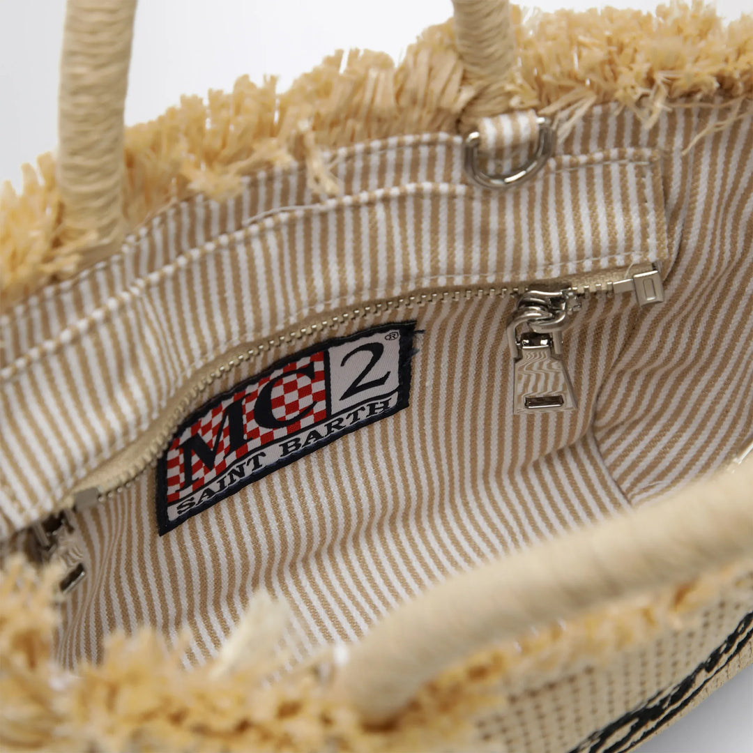 MC2 Saint Barth - Small Colette bag in straw-effect fabric Brand Apparel &amp; Accessories TU