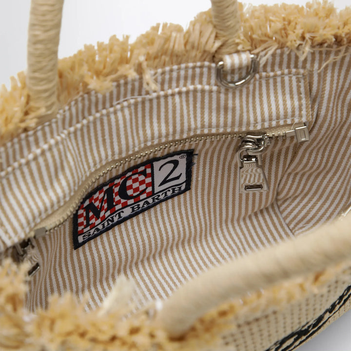 MC2 Saint Barth - Small Colette bag in straw-effect fabric Brand Apparel &amp; Accessories TU