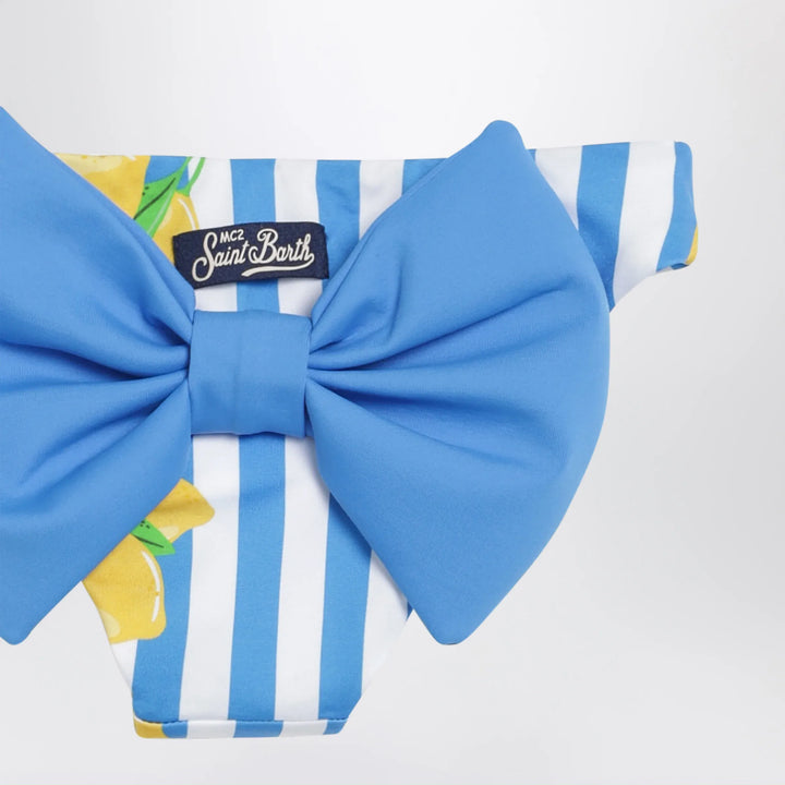 MC2 Saint Barth - Striped Briefs with Lemon Print and Bow Brand Apparel &amp; Accessories 2Y
