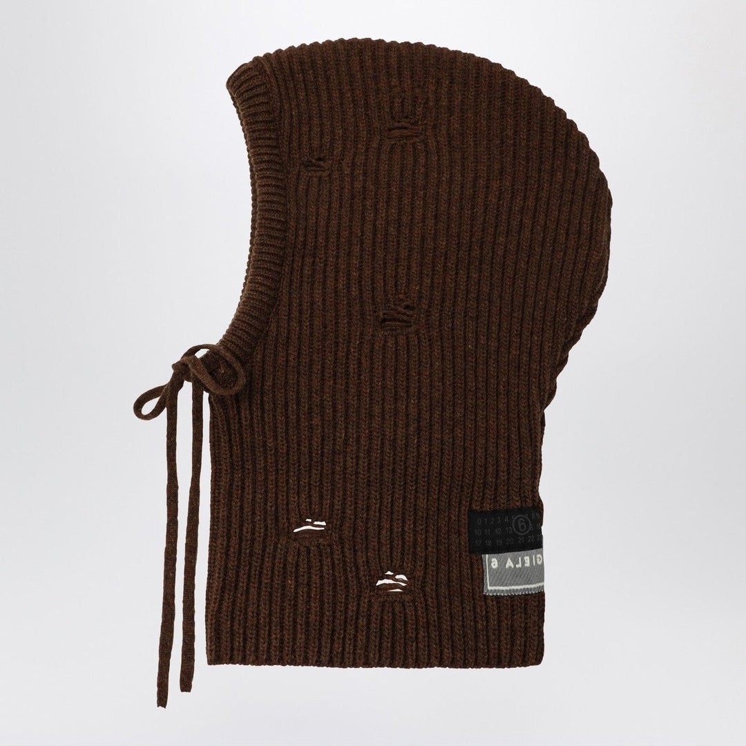 Apparel &amp; Accessories MM6 Maison Margiela - Brown wool-blend hood Brand