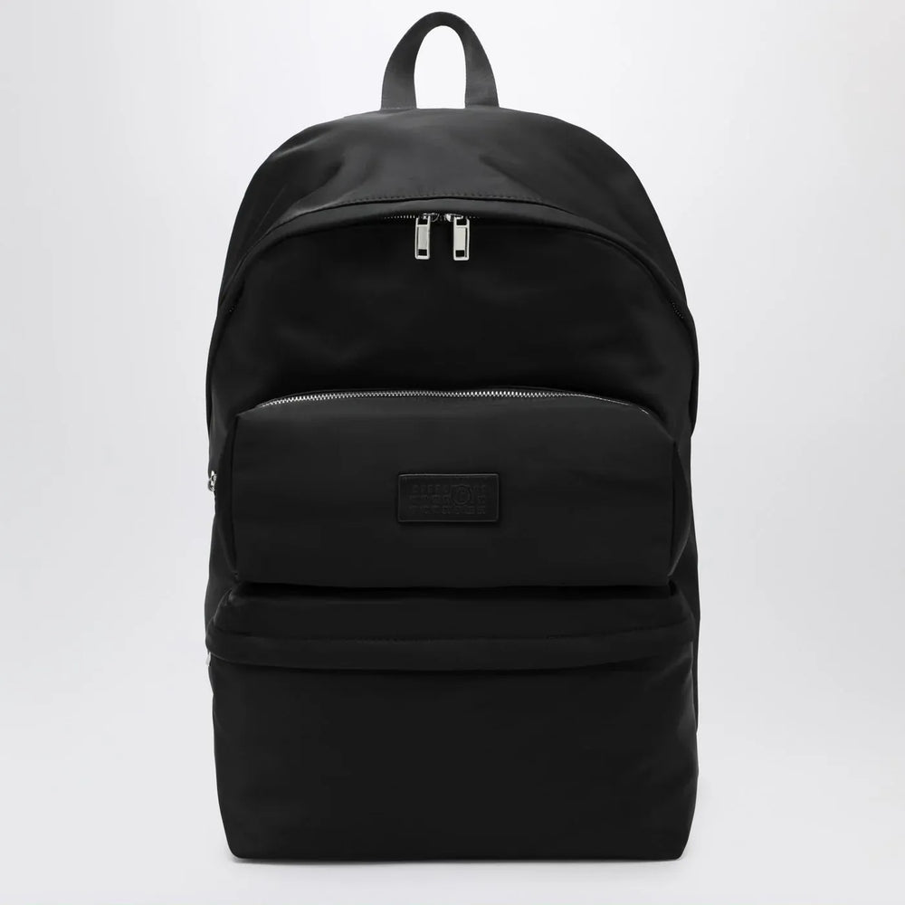 MM6 Maison Margiela - Numeric black nylon backpack Brand Apparel & Accessories TU