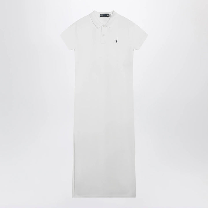 Polo Ralph Lauren - Long dress in white cotton with logo Brand Apparel &amp; Accessories S