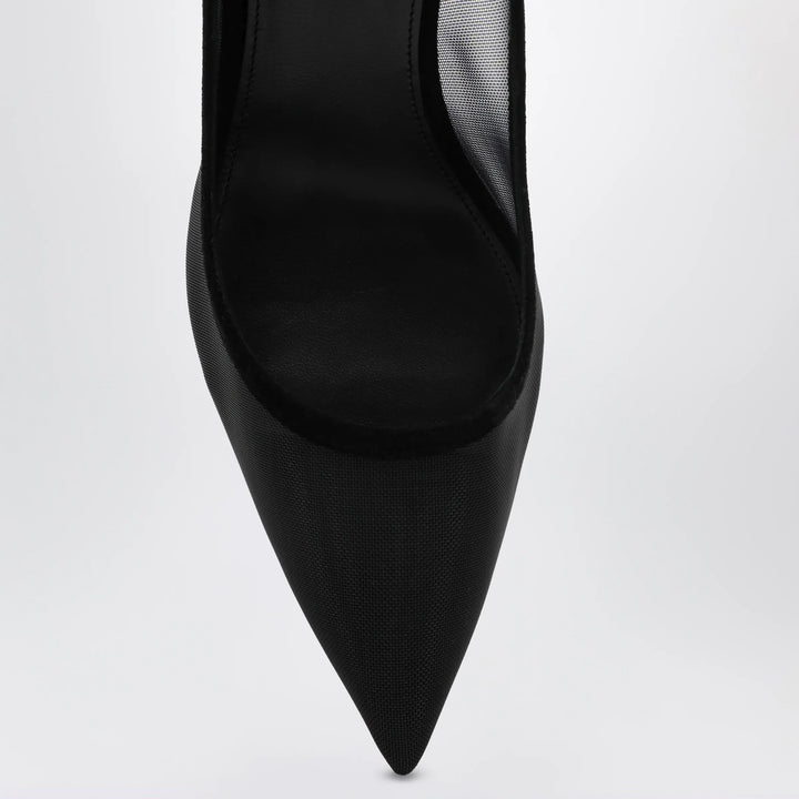 Aquazzura - Black Bow Tie pumps in mesh and suede Brand Apparel &amp; Accessories > Shoes