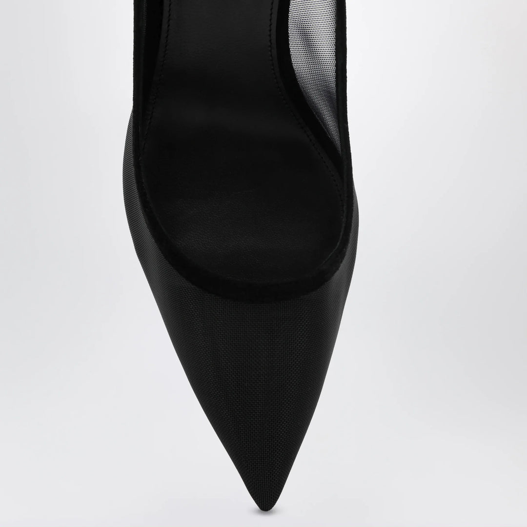 Aquazzura - Black Bow Tie pumps in mesh and suede Brand Apparel &amp; Accessories > Shoes
