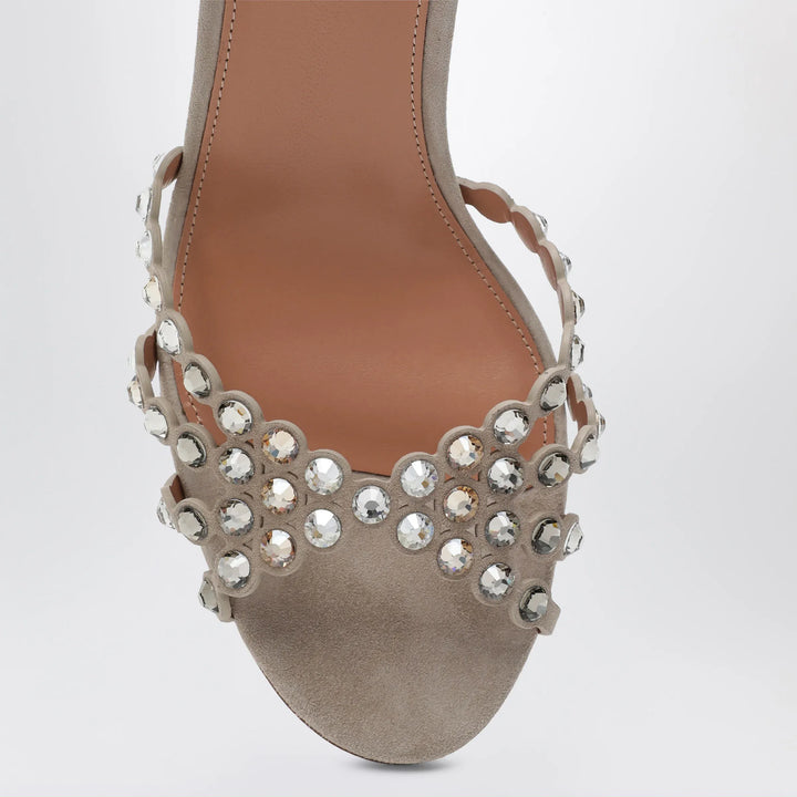 Aquazzura - Tequila crystal-embellished suede sandals Brand Apparel &amp; Accessories > Shoes