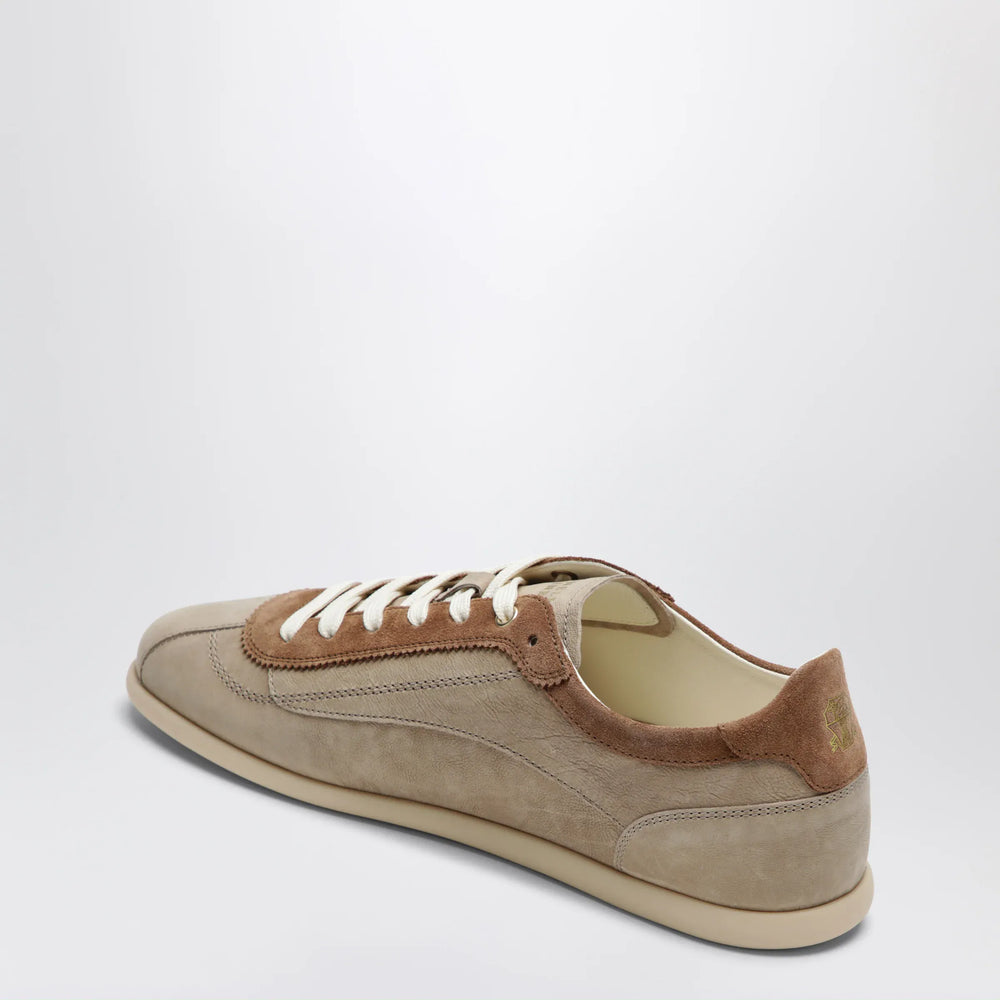 Brunello Cucinelli - Beige low-top suede lace-up sneakers Brand Apparel & Accessories > Shoes