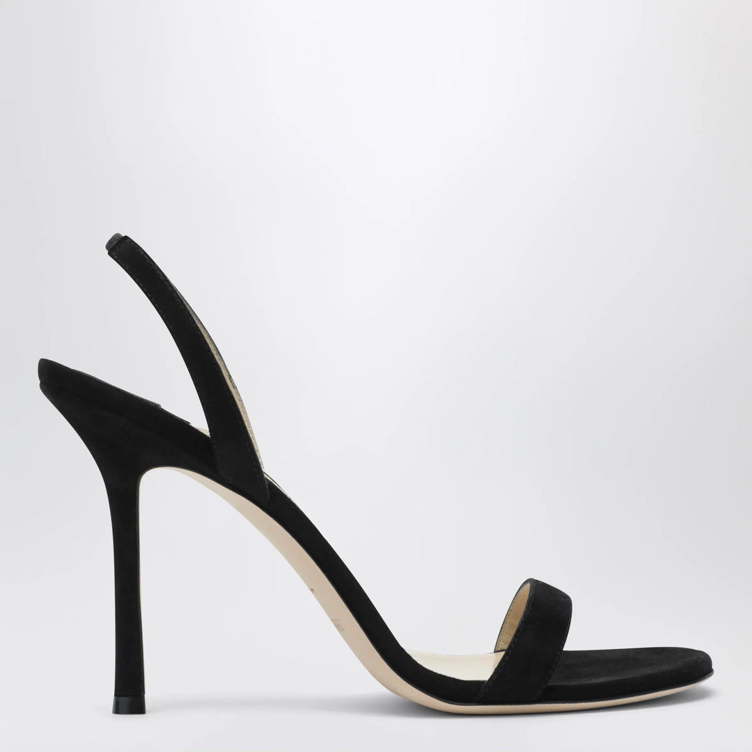 Jimmy Choo - Jenn 100 black suede sandals Brand Apparel & Accessories > Shoes 36 IT