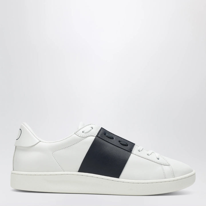 Valentino Garavani - Open Royco nappa leather sneakers in white/navy Brand Apparel &amp; Accessories > Shoes