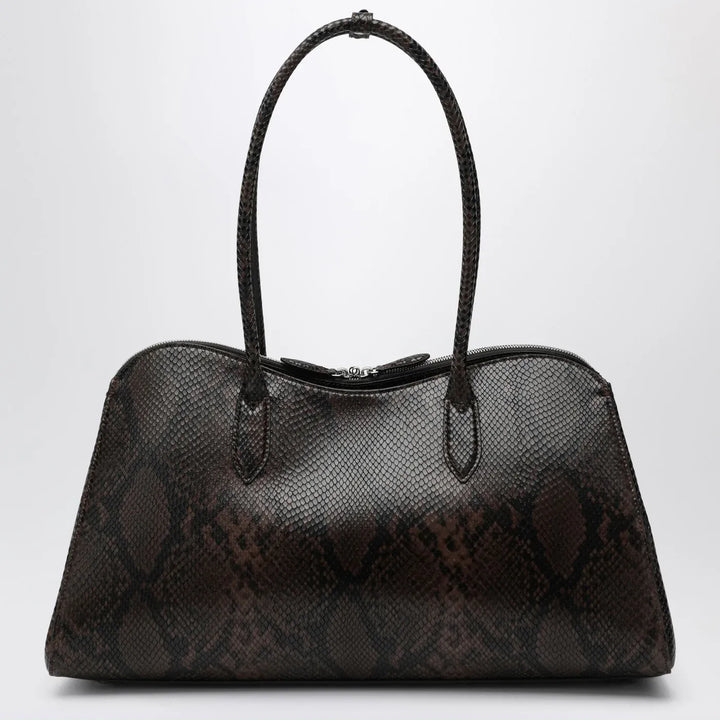 Stella McCartney - Espresso snake-effect Ryder tote bag Brand Apparel &amp; Accessories U