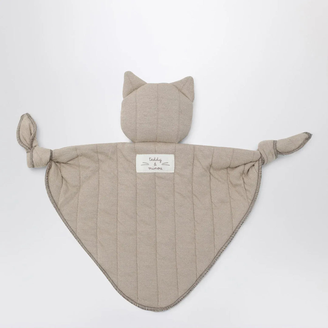 Teddy & Minou - Beige gauze doudou with kitten Brand Apparel & Accessories U