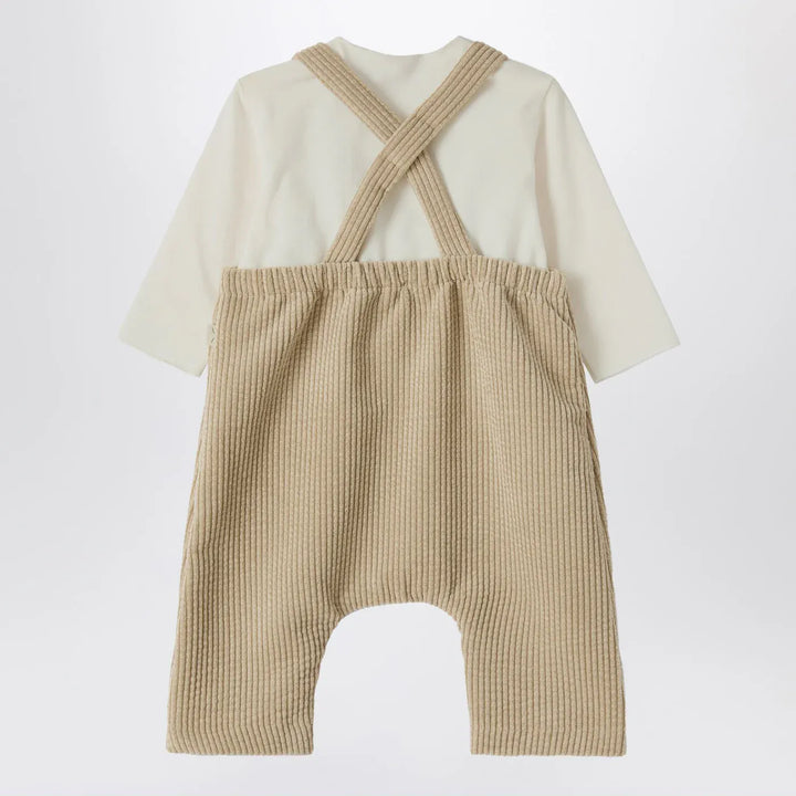 Teddy &amp; Minou - Beige outfit with corduroy overalls Brand Apparel &amp; Accessories