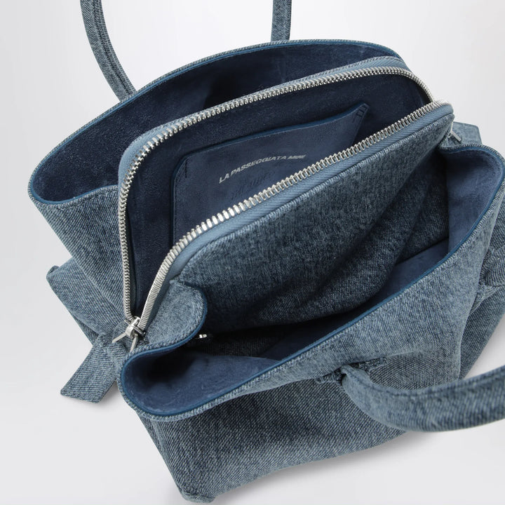 The Attico - La Passeggiata Mini bag in washed denim Brand Apparel &amp; Accessories U