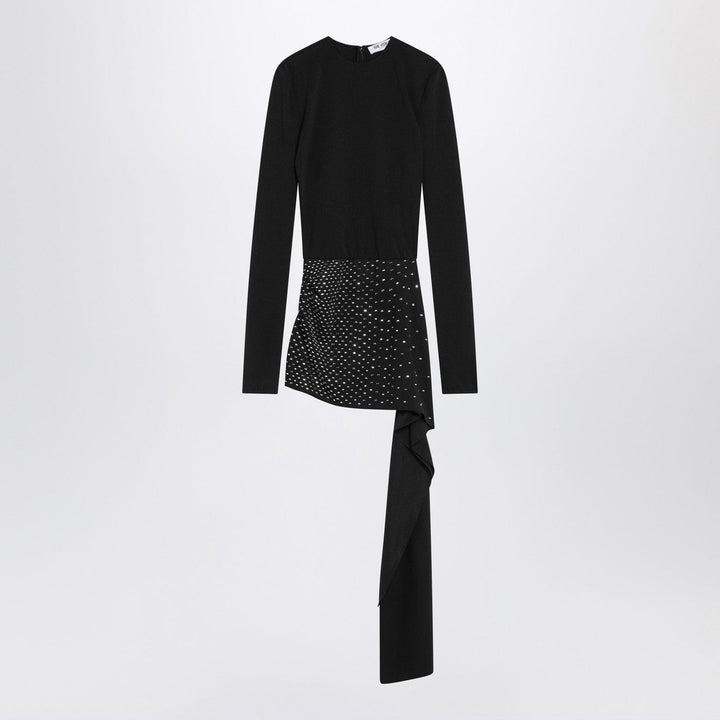 Apparel &amp; Accessories 40  IT The Attico - Mini black dress with thermostrass Brand
