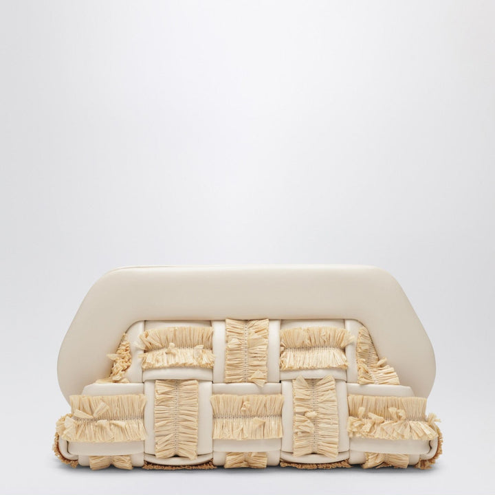 Apparel &amp; Accessories TU THEMOIRè - Tia clutch in butter color with raffia inserts Brand