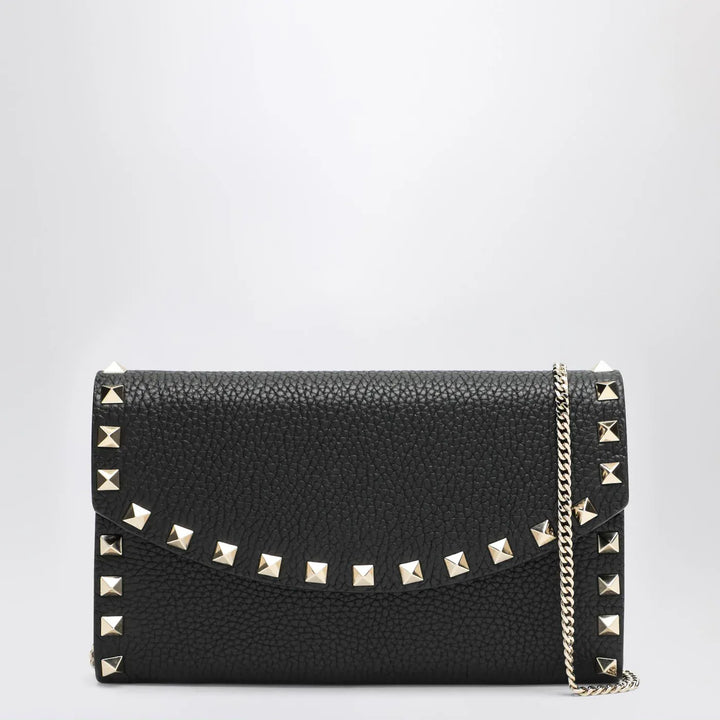 Valentino Garavani - Black Rockstud crossbody wallet Brand Apparel &amp; Accessories TU
